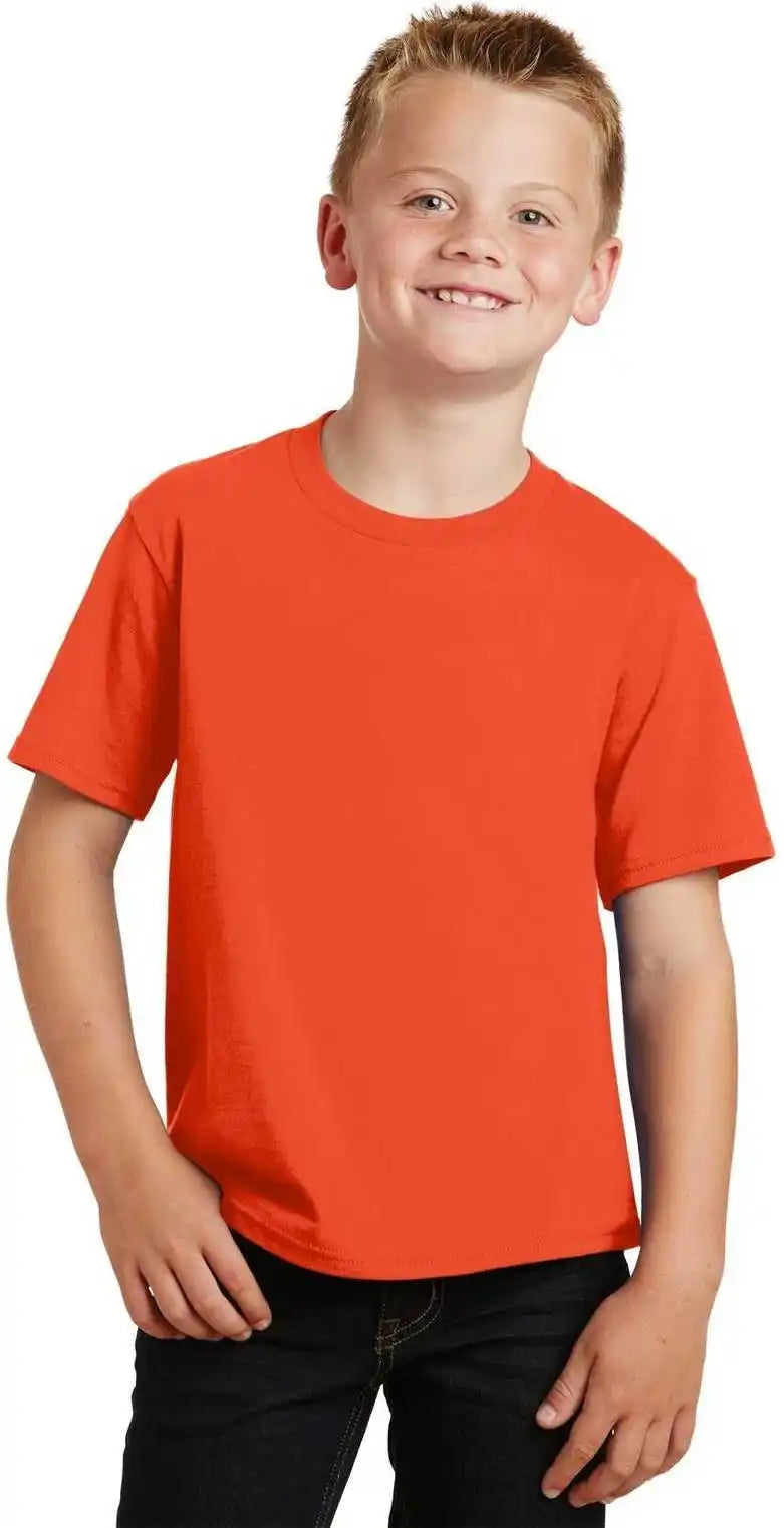 Port &amp; Company Pc450y Youth Fan Favorite Tee Orange