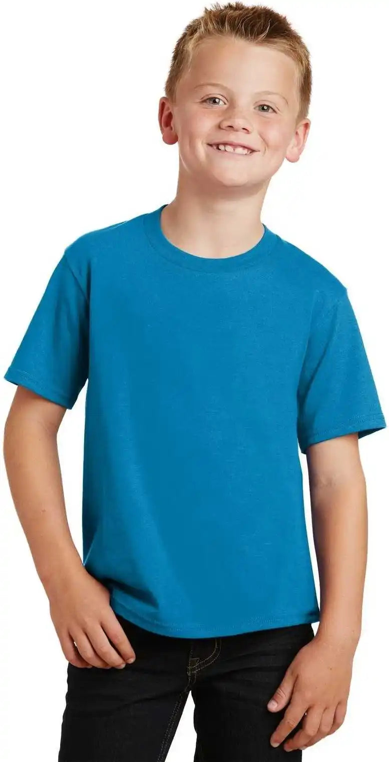 Port & Company Pc450y Youth Fan Favorite Tee Sapphire