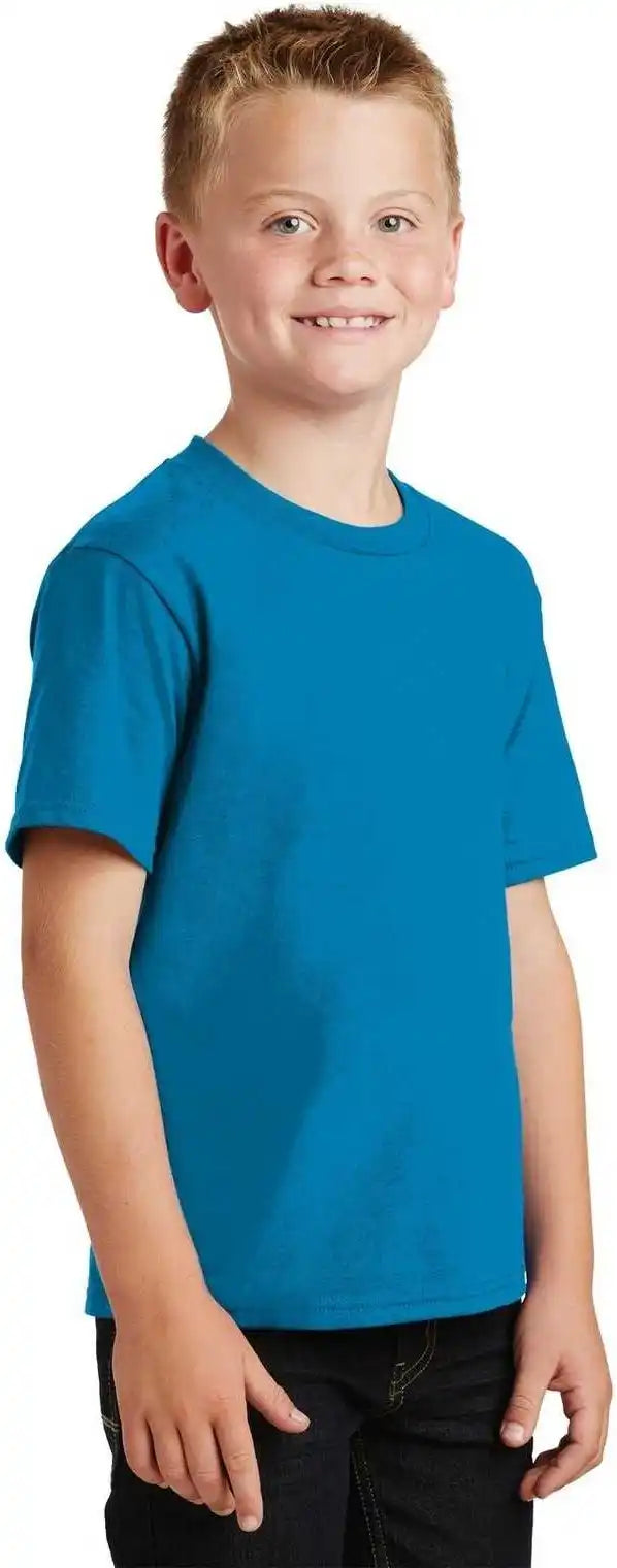 Port &amp; Company Pc450y Youth Fan Favorite Tee Sapphire