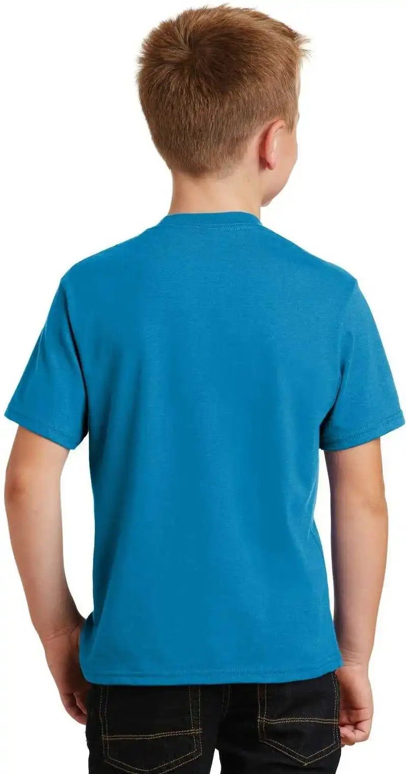 Port & Company Pc450y Youth Fan Favorite Tee Sapphire