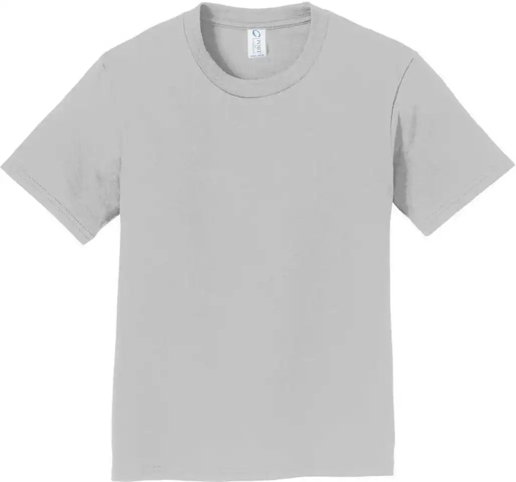 Port &amp; Company Pc450y Youth Fan Favorite Tee Silver