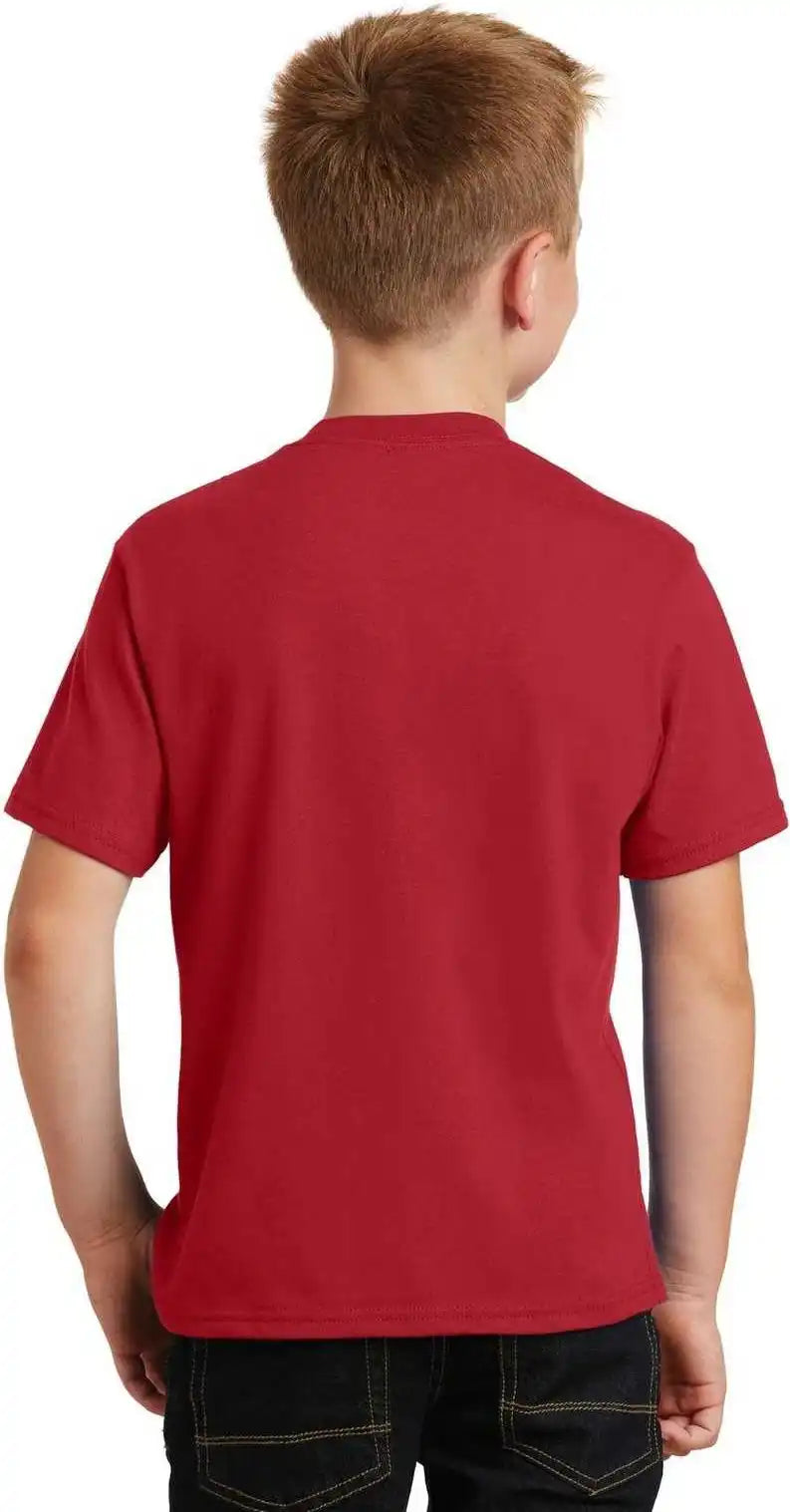 Port &amp; Company Pc450y Youth Fan Favorite Tee Team Cardinal
