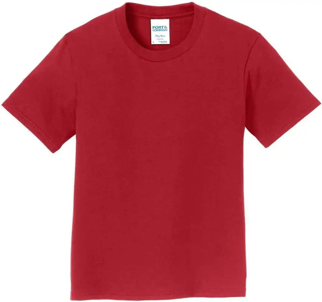 Port &amp; Company Pc450y Youth Fan Favorite Tee Team Cardinal