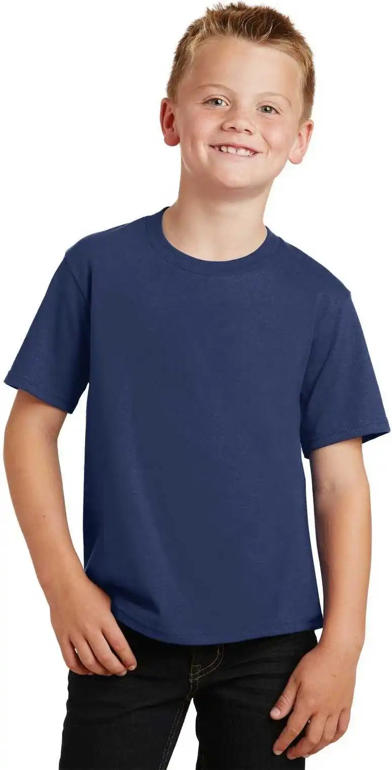 Port & Company Pc450y Youth Fan Favorite Tee Team Navy