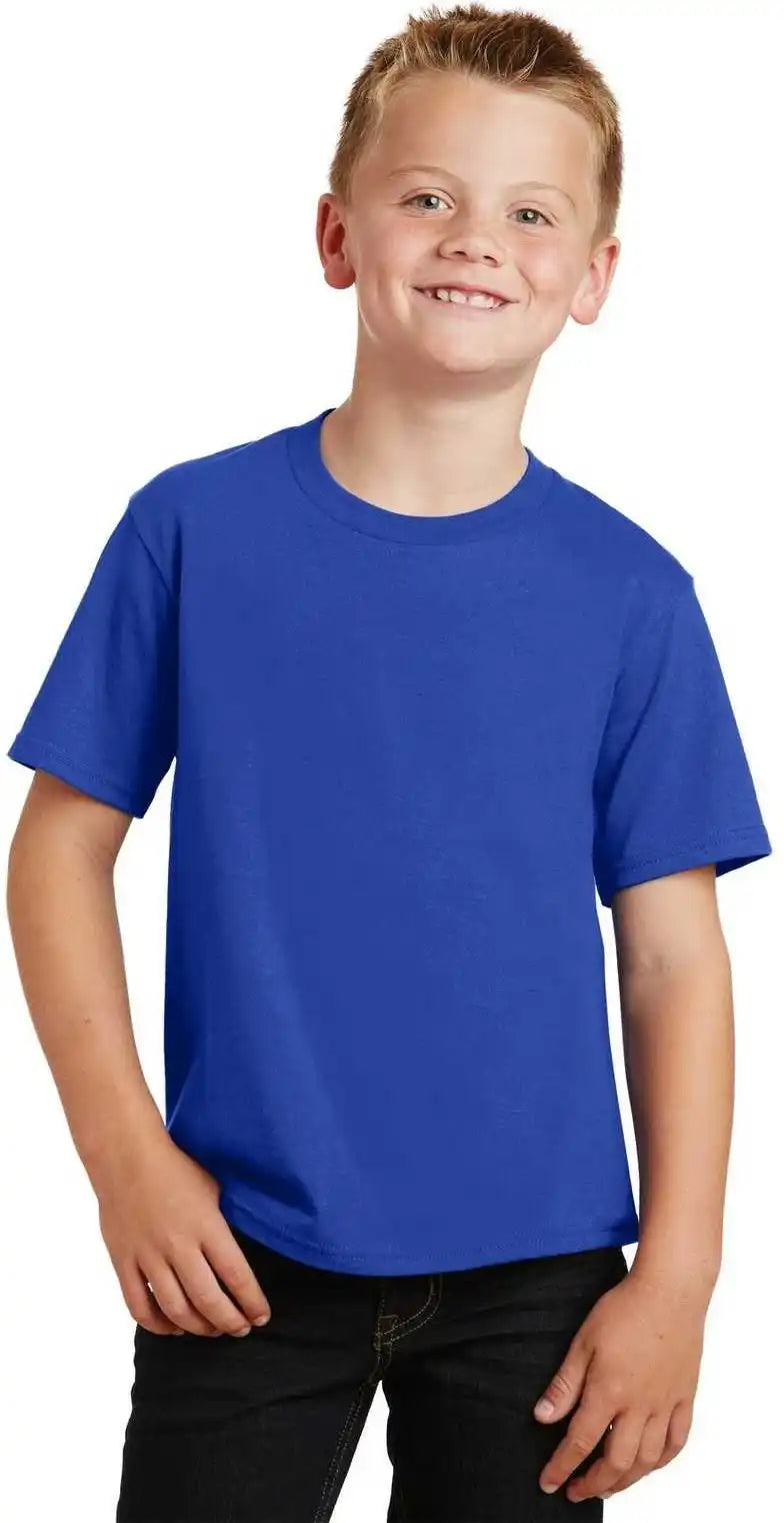 Port & Company Pc450y Youth Fan Favorite Tee True Royal