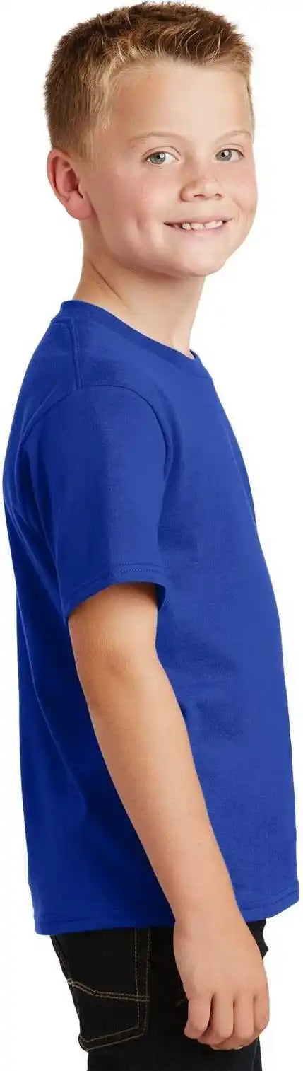 Port &amp; Company Pc450y Youth Fan Favorite Tee True Royal