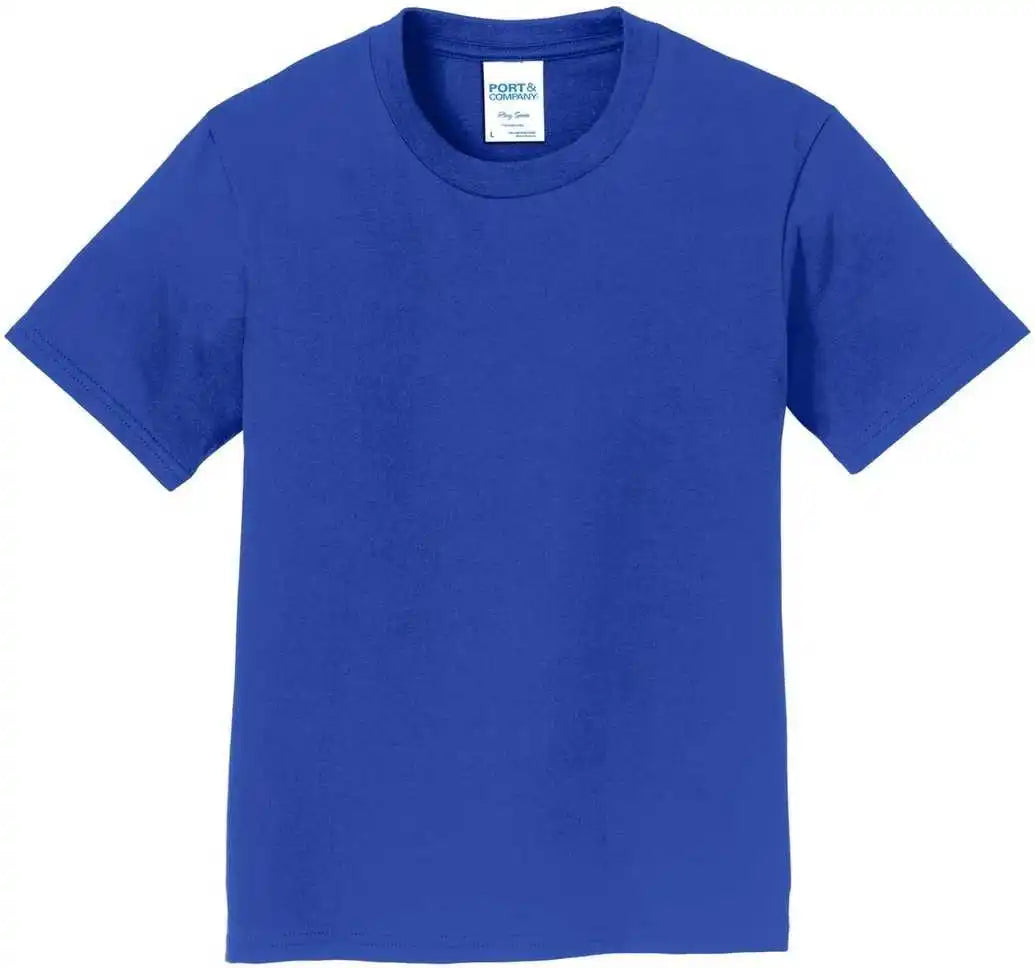Port &amp; Company Pc450y Youth Fan Favorite Tee True Royal