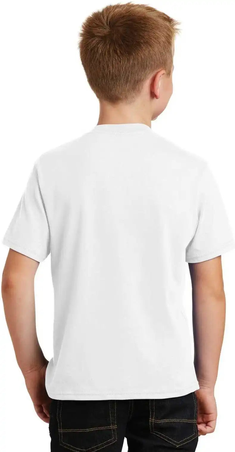 Port &amp; Company Pc450y Youth Fan Favorite Tee White