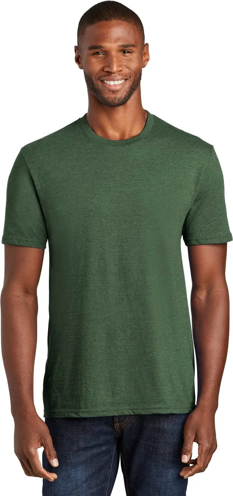 Port & Company Pc455 co Fan Favorite Blend Tee - Forest Green Heather - Adult s