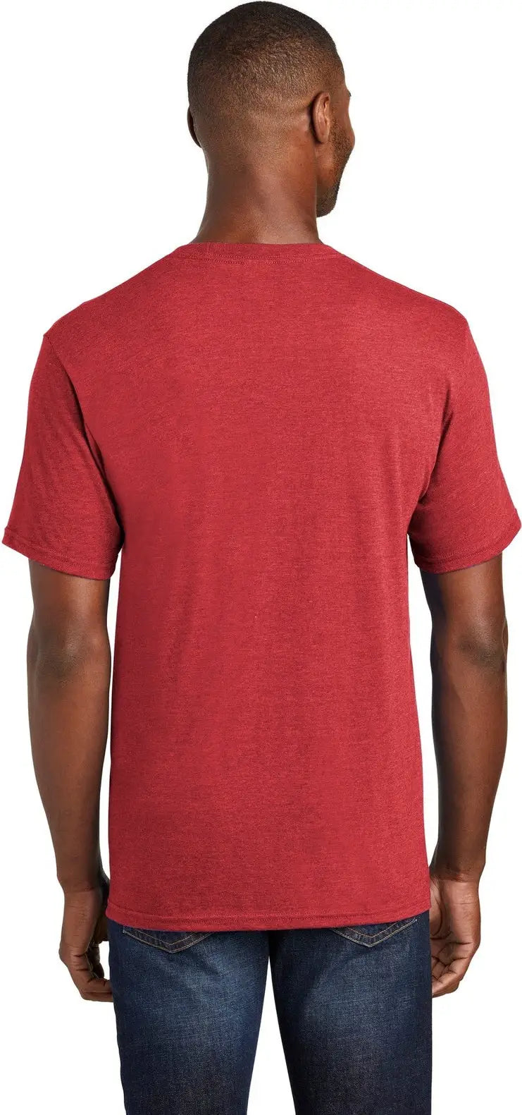 Port & Company Pc455 co Fan Favorite Blend Tee - Team Cardinal Heather