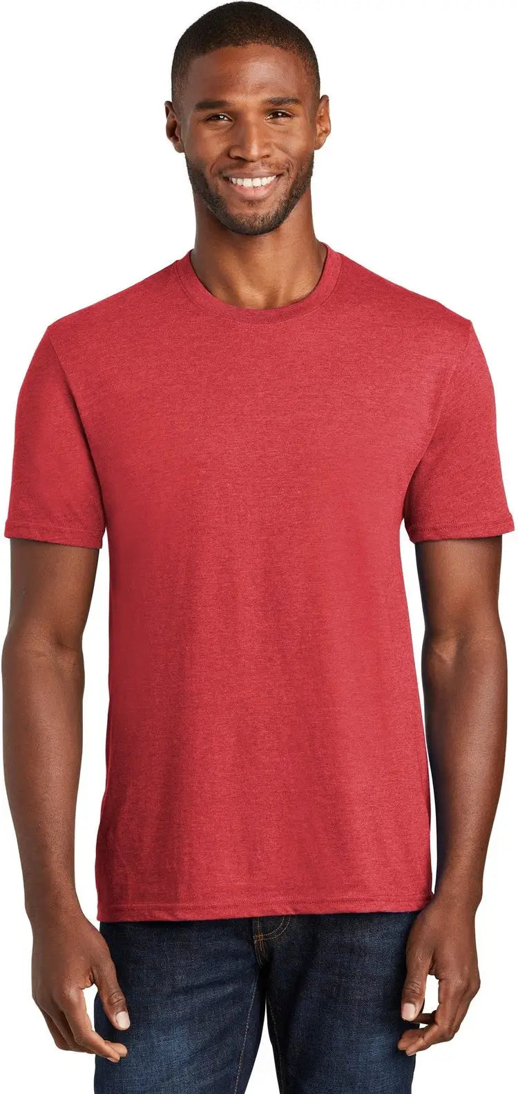 Port & Company Pc455 co Fan Favorite Blend Tee - Team Cardinal Heather - Adult s