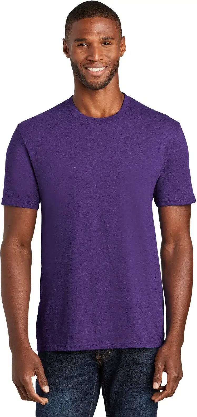 Port & Company Pc455 co Fan Favorite Blend Tee - Team Purple Heather - Adult s