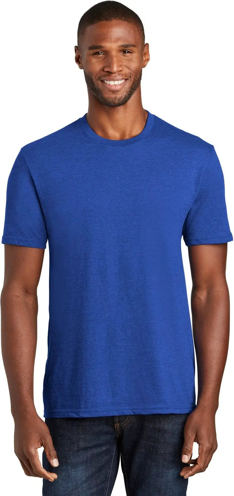 Port & Company Pc455 co Fan Favorite Blend Tee - True Royal Heather - Adult s