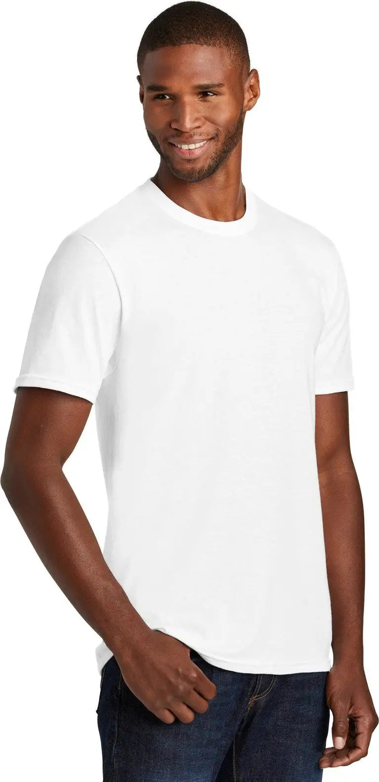 Port & Company Pc455 co Fan Favorite Blend Tee - White