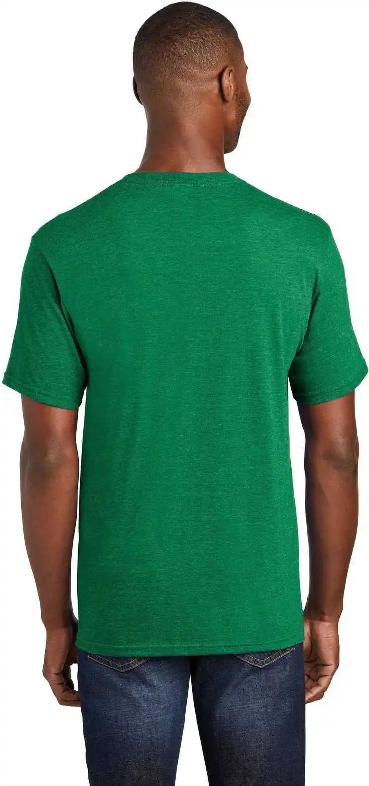 Port & Company Pc455 Fan Favorite Blend Tee Athletic Kelly Green Heather