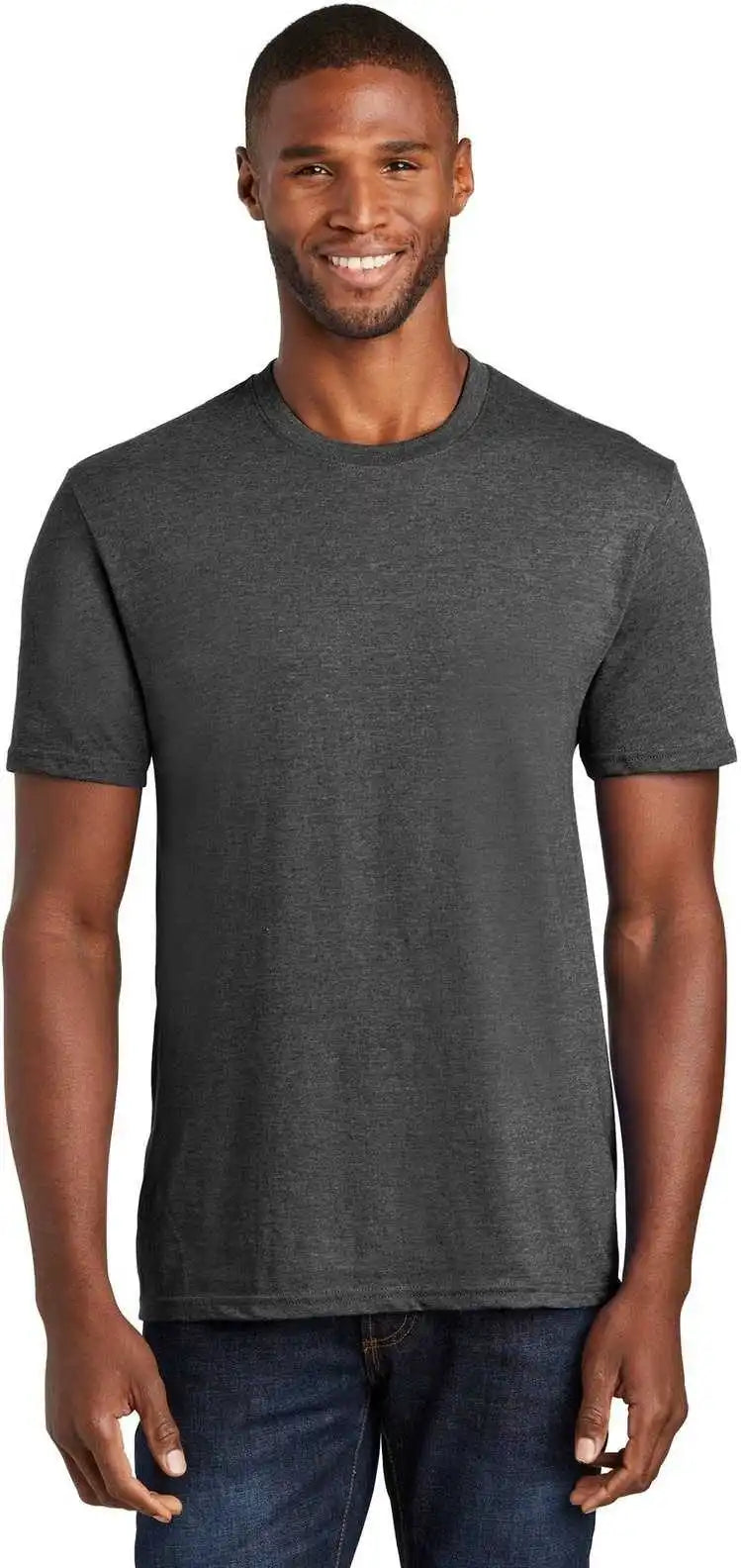Port & Company Pc455 Fan Favorite Blend Tee Black Heather
