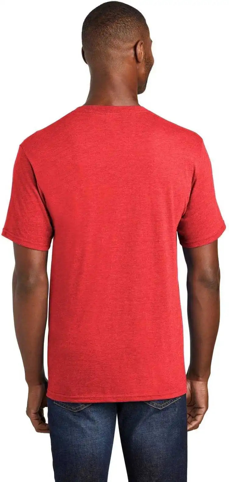 Port & Company Pc455 Fan Favorite Blend Tee Bright Red Heather