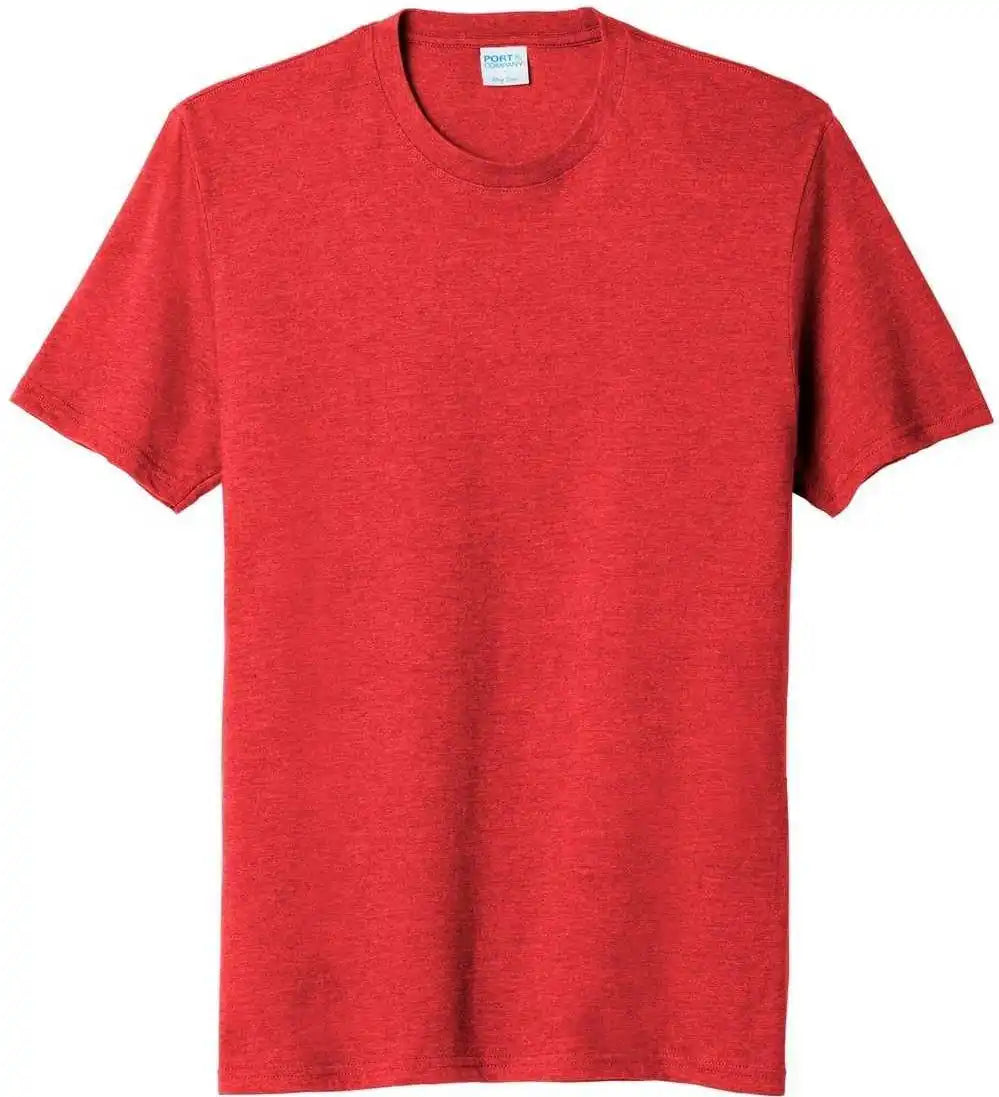 Port &amp; Company Pc455 Fan Favorite Blend Tee Bright Red Heather