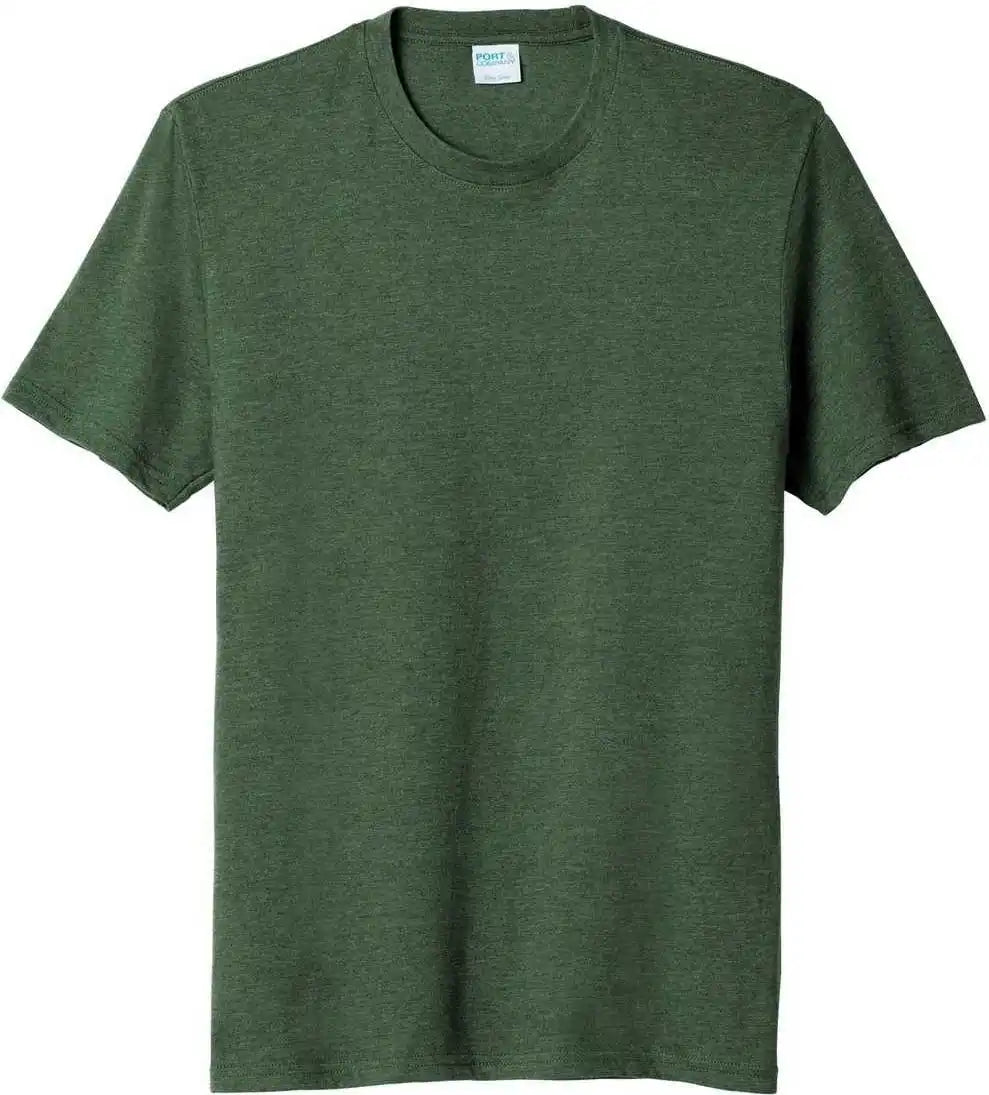 Port &amp; Company Pc455 Fan Favorite Blend Tee Forest Green Heather
