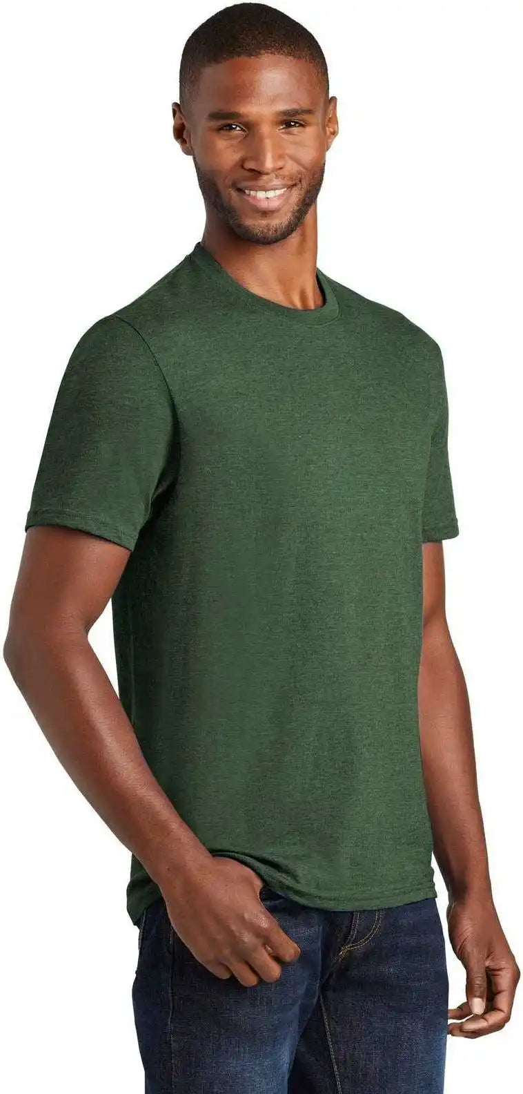 Port &amp; Company Pc455 Fan Favorite Blend Tee Forest Green Heather