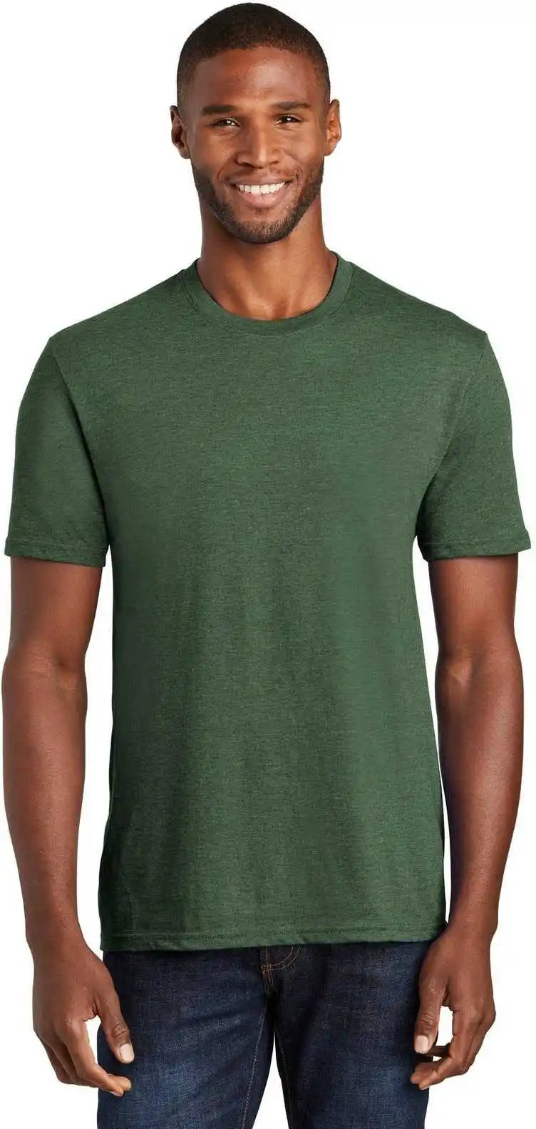 Port & Company Pc455 Fan Favorite Blend Tee Forest Green Heather