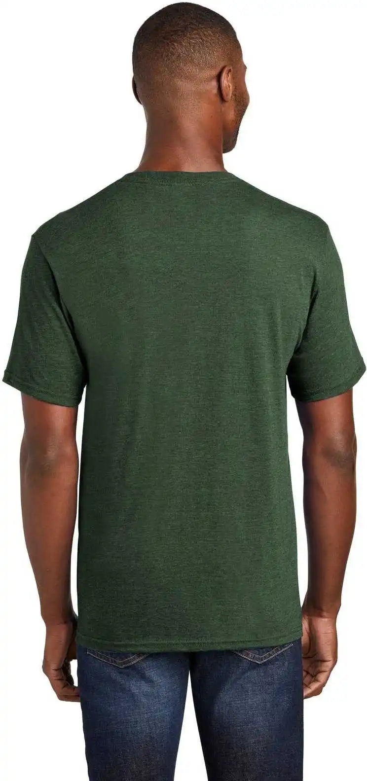 Port & Company Pc455 Fan Favorite Blend Tee Forest Green Heather