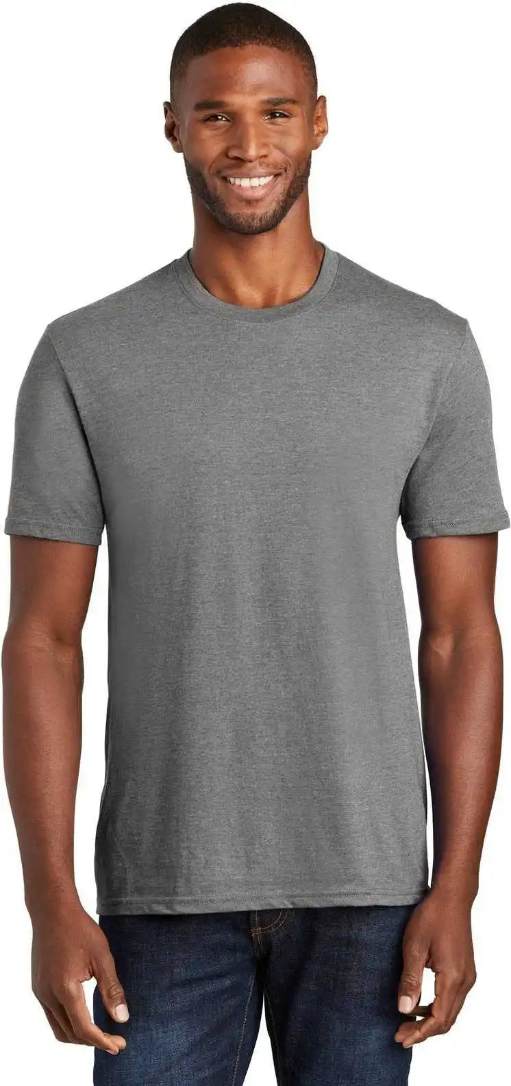 Port & Company Pc455 Fan Favorite Blend Tee Graphite Heather
