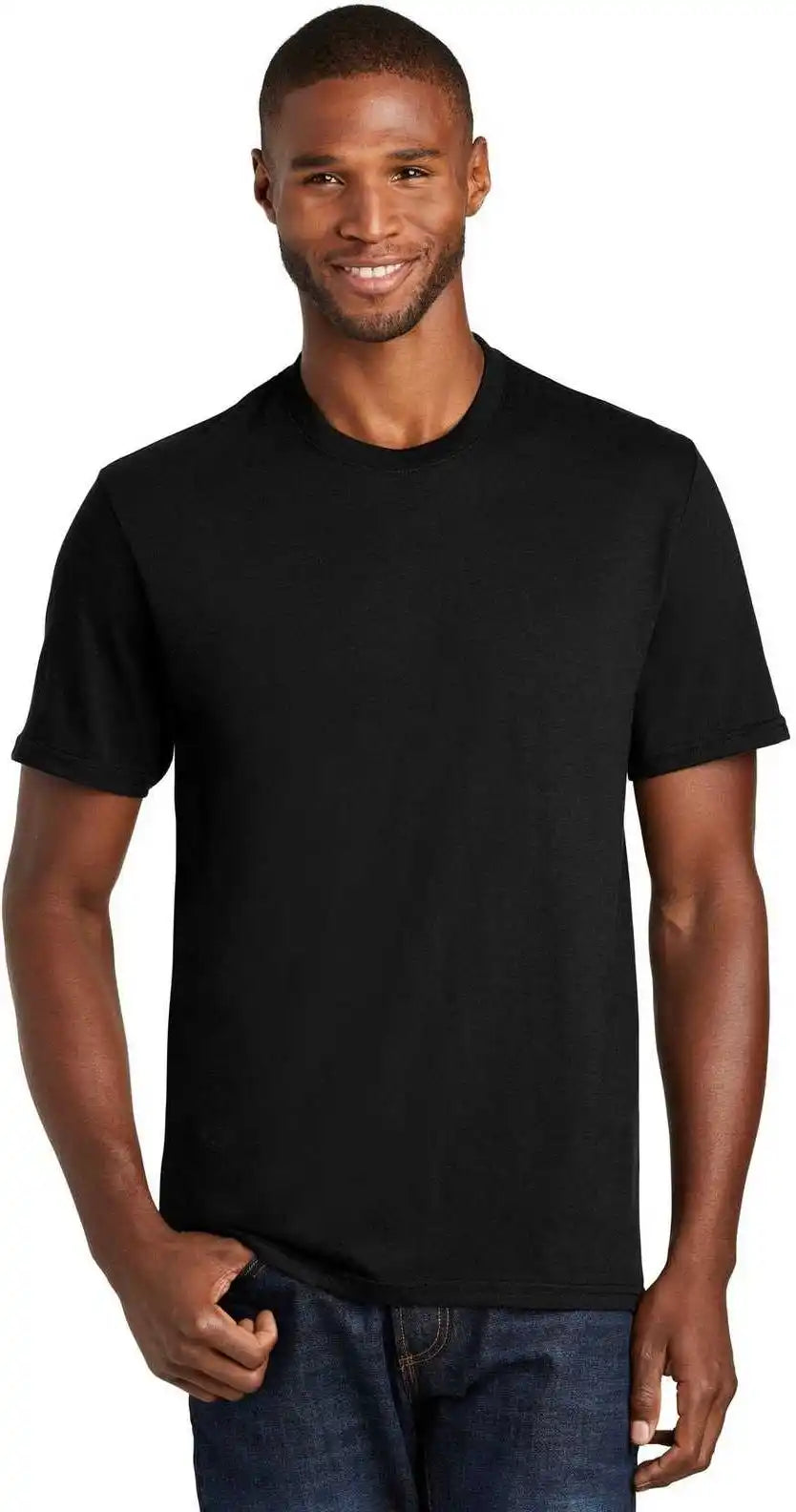 Port & Company Pc455 Fan Favorite Blend Tee Jet Black