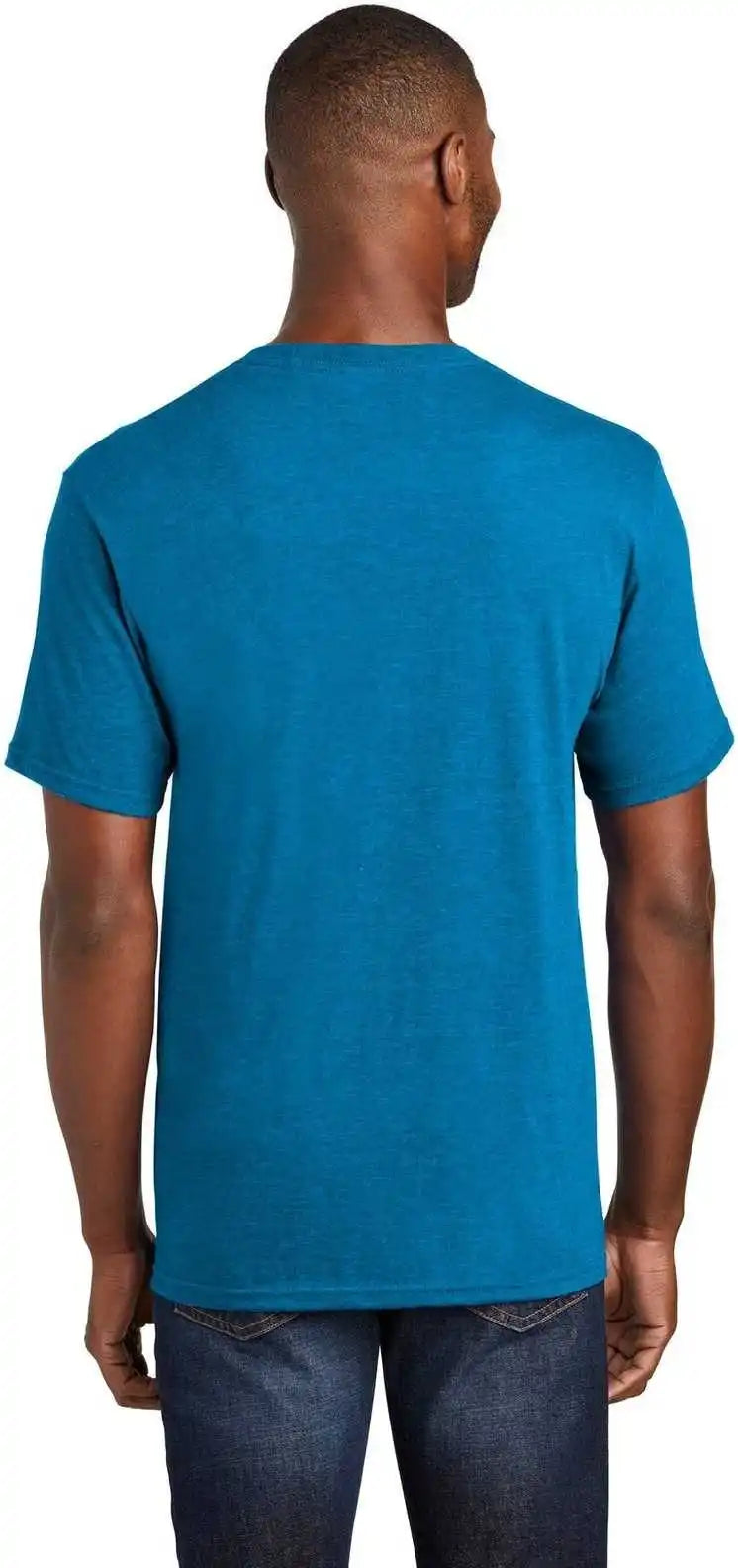 Port & Company Pc455 Fan Favorite Blend Tee Sapphire Heather