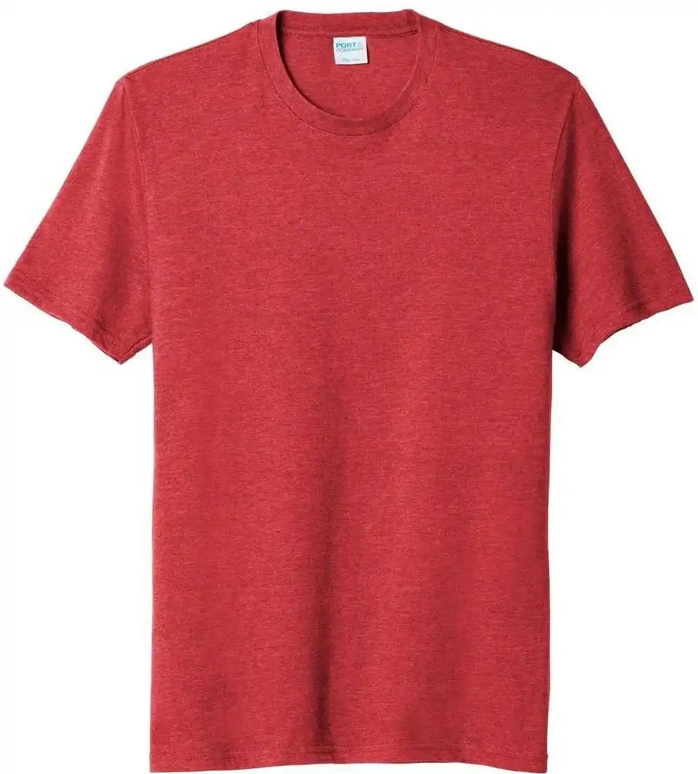 Port &amp; Company Pc455 Fan Favorite Blend Tee Team Cardinal Heather