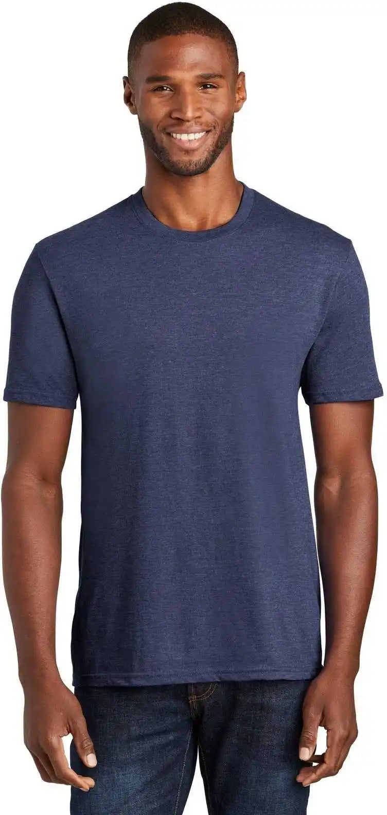 Port & Company Pc455 Fan Favorite Blend Tee Team Navy Heather