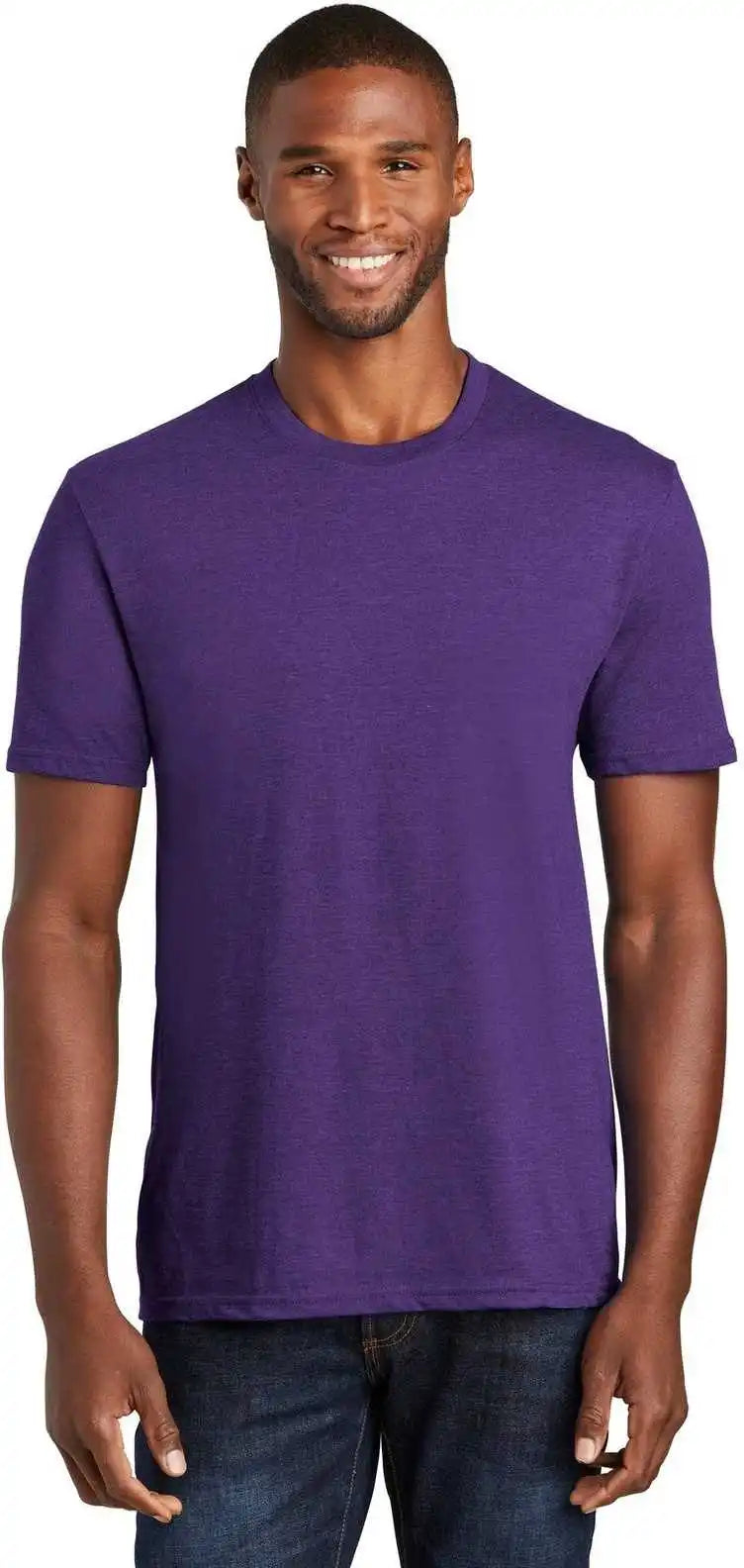 Port & Company Pc455 Fan Favorite Blend Tee Team Purple Heather