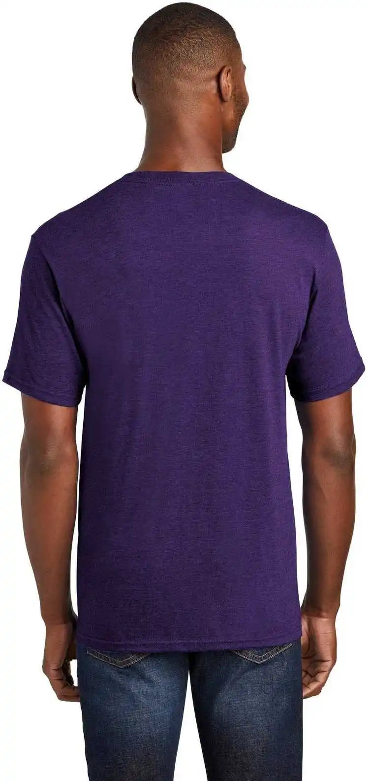 Port & Company Pc455 Fan Favorite Blend Tee Team Purple Heather
