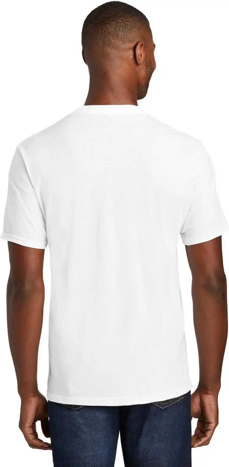 Port & Company Pc455 Fan Favorite Blend Tee - White
