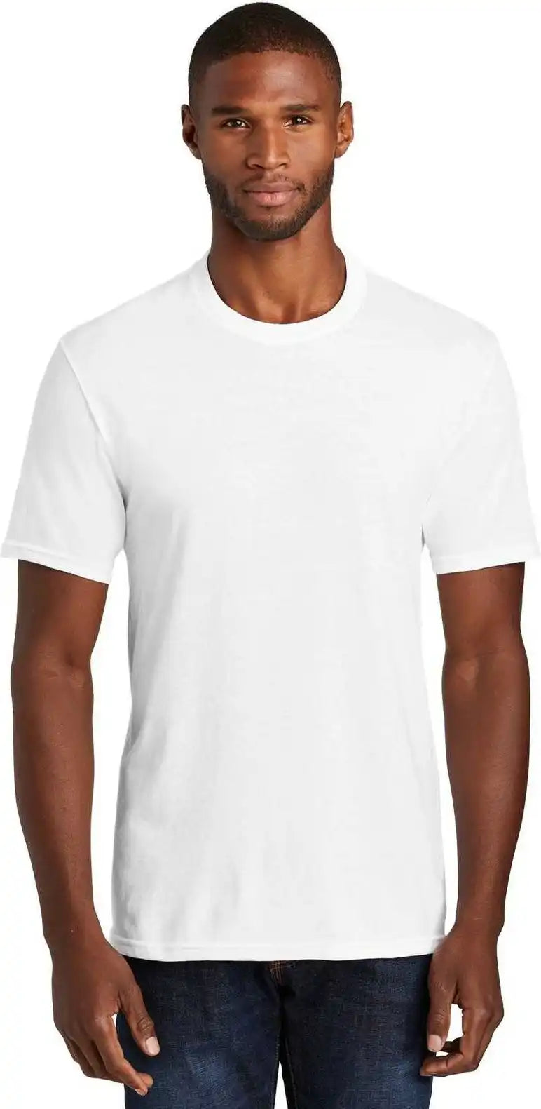 Port & Company Pc455 Fan Favorite Blend Tee White