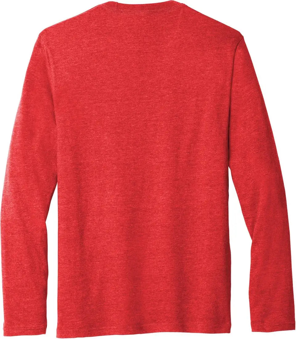 Port & Company Pc455ls co Long Sleeve Fan Favorite Blend Tee - Bright Red Heather - Adult s