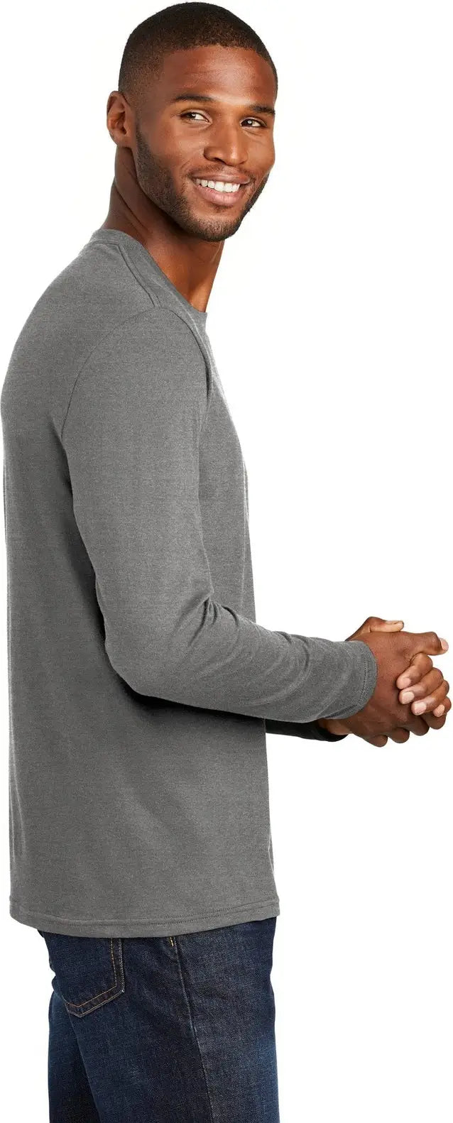 Port & Company Pc455ls co Long Sleeve Fan Favorite Blend Tee - Graphite Heather