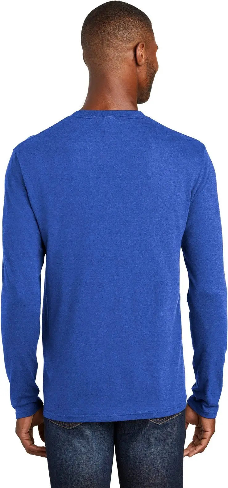 Port & Company Pc455ls co Long Sleeve Fan Favorite Blend Tee - True Royal Heather