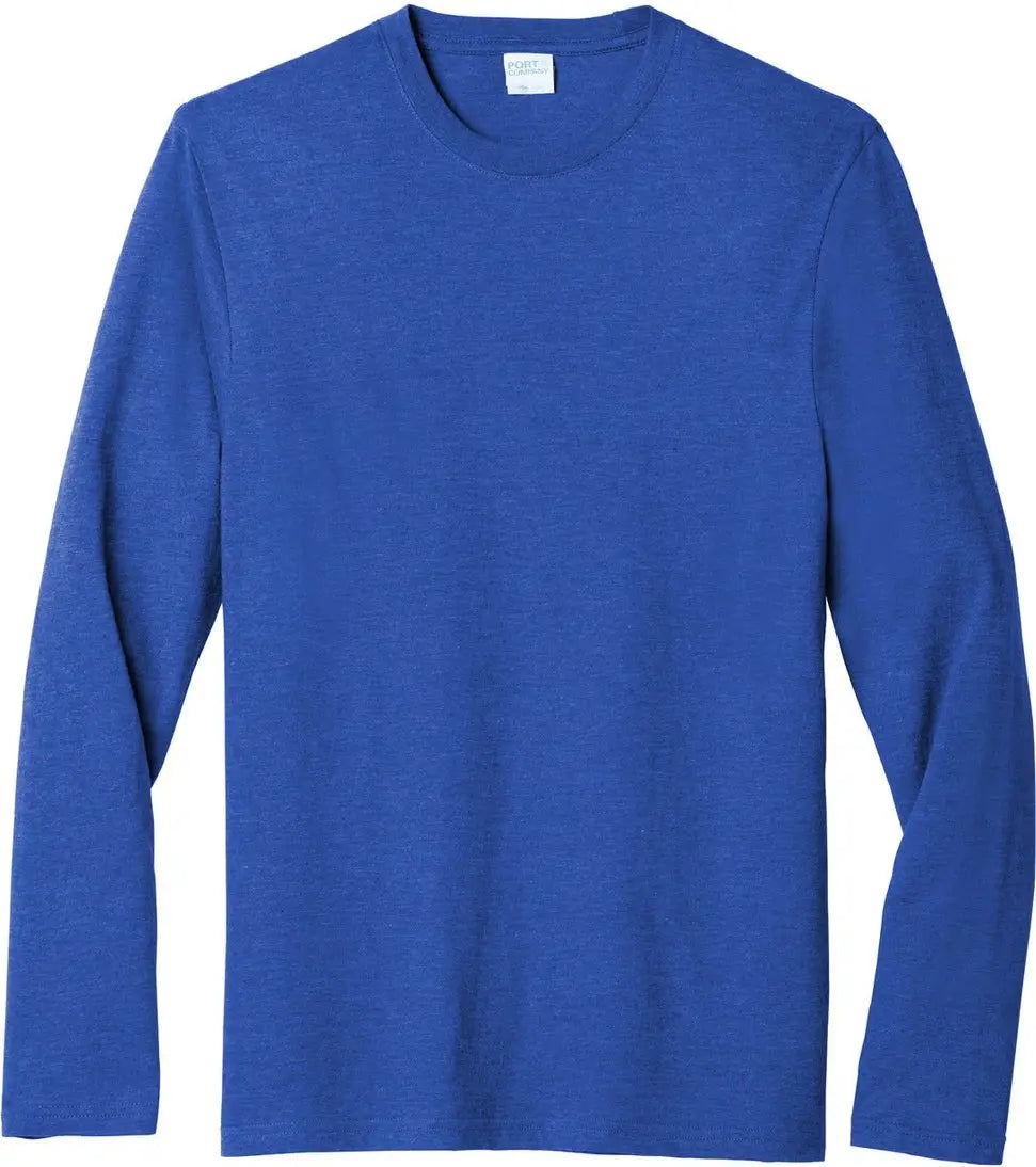 Port & Company Pc455ls co Long Sleeve Fan Favorite Blend Tee - True Royal Heather