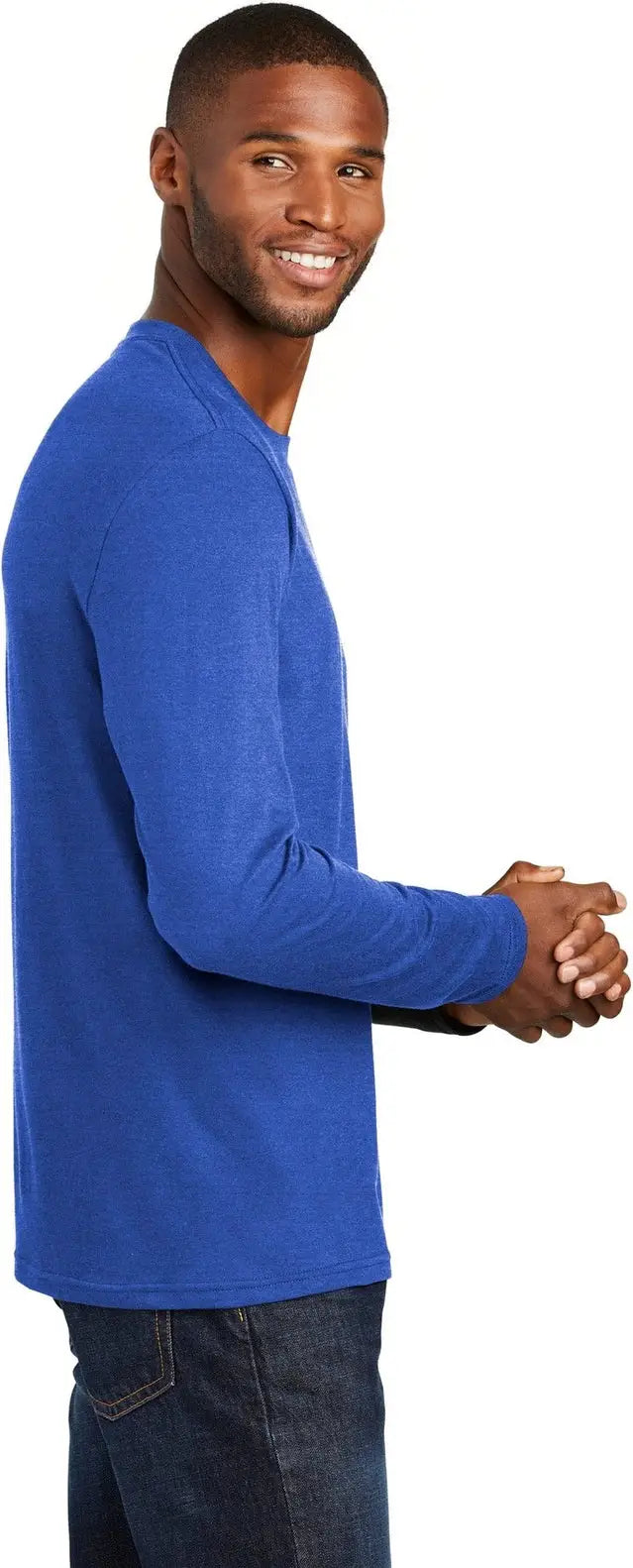 Port & Company Pc455ls co Long Sleeve Fan Favorite Blend Tee - True Royal Heather