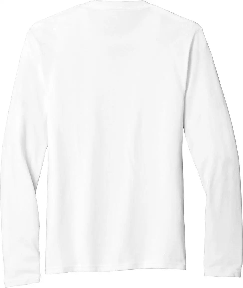 Port & Company Pc455ls co Long Sleeve Fan Favorite Blend Tee - White