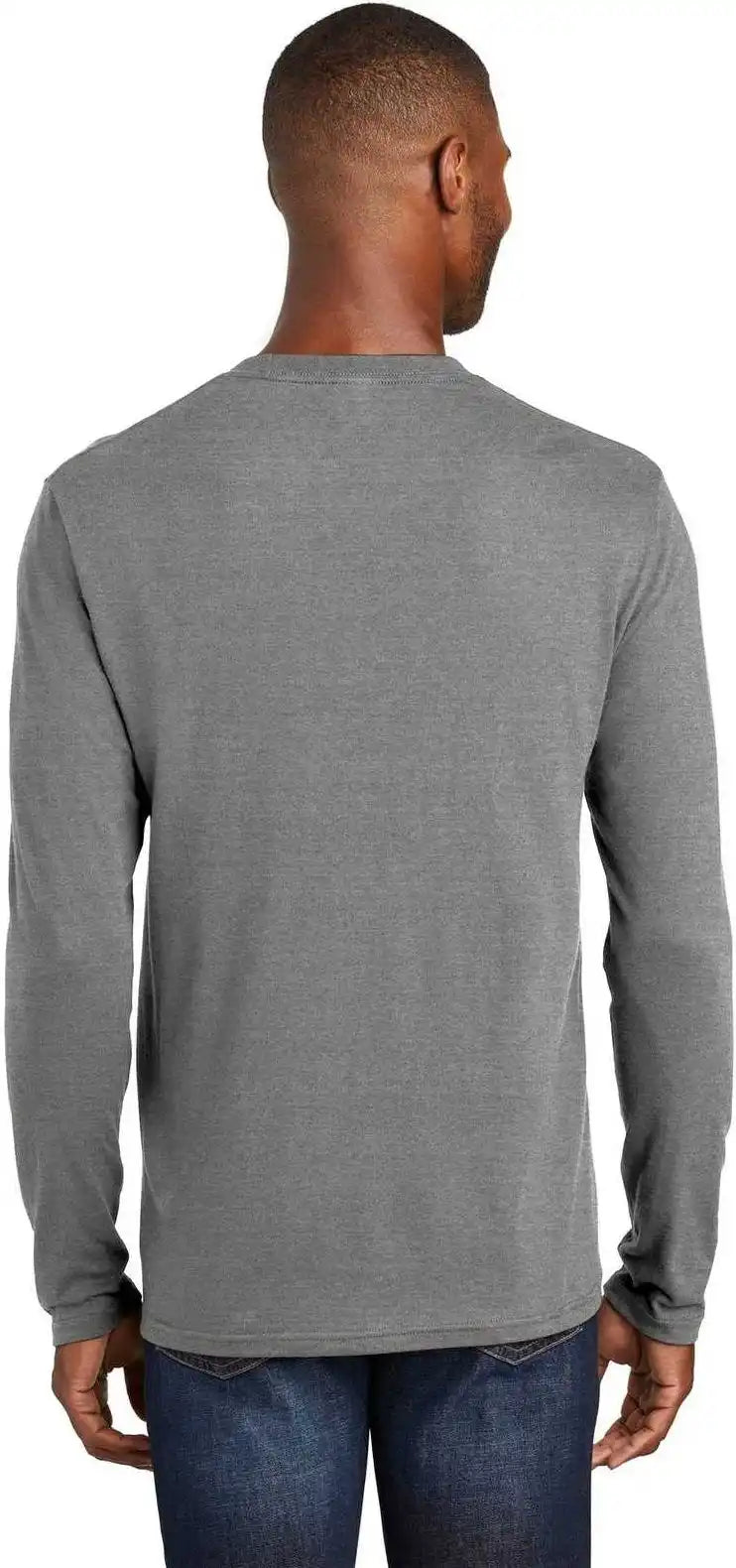 Port & Company Pc455ls Long Sleeve Fan Favorite Blend Tee Graphite Heather