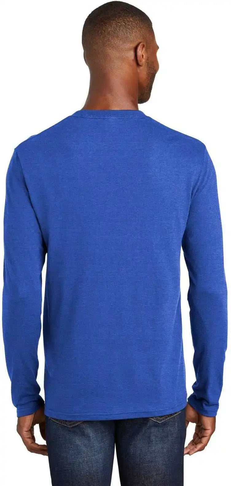 Port & Company Pc455ls Long Sleeve Fan Favorite Blend Tee - True Royal Heather