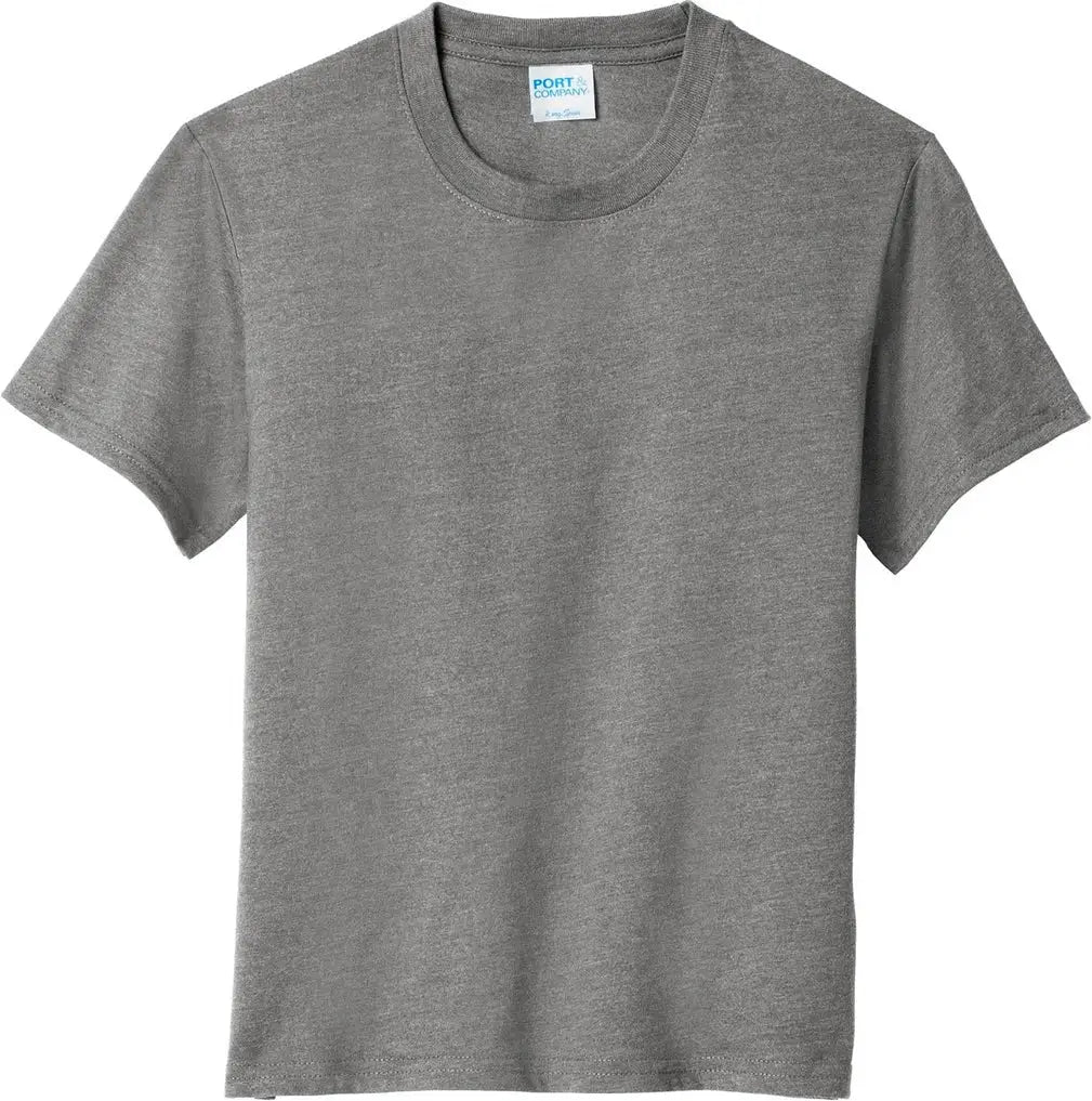 Port & Company Pc455y co Youth Fan Favorite Blend Tee - Graphite Heather