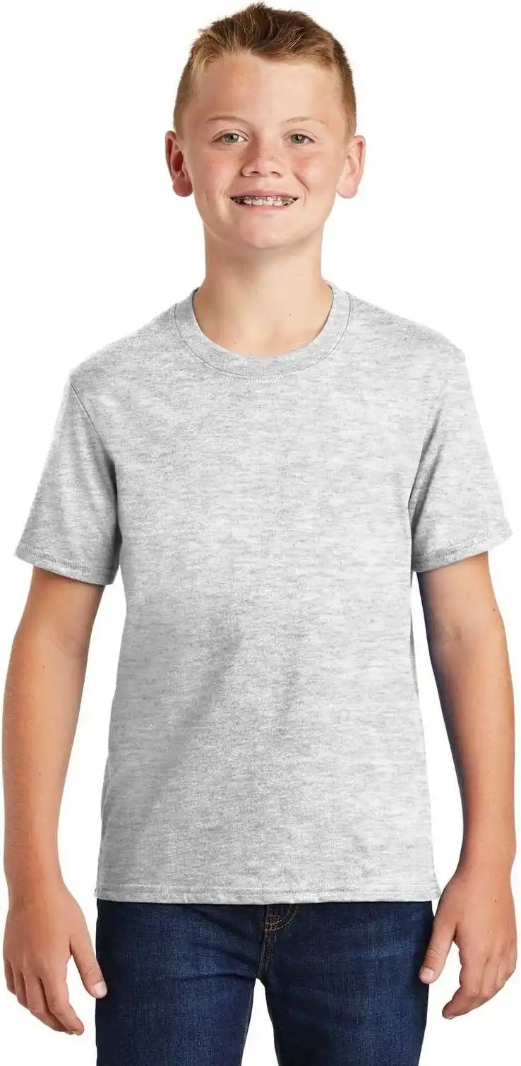 Port & Company Pc455y Youth Fan Favorite Blend Tee - Ash