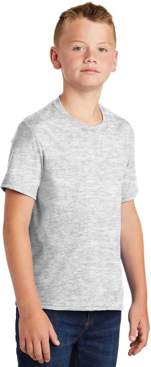 Port &amp; Company Pc455y Youth Fan Favorite Blend Tee - Ash