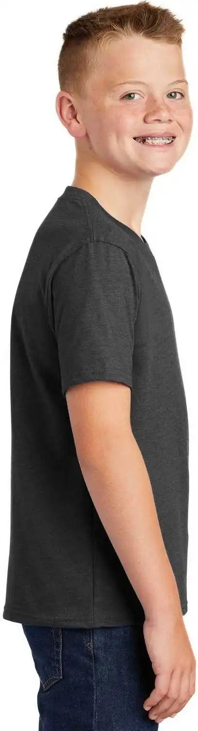 Port &amp; Company Pc455y Youth Fan Favorite Blend Tee Black Heather