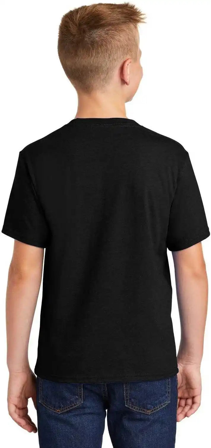 Port & Company Pc455y Youth Fan Favorite Blend Tee Jet Black