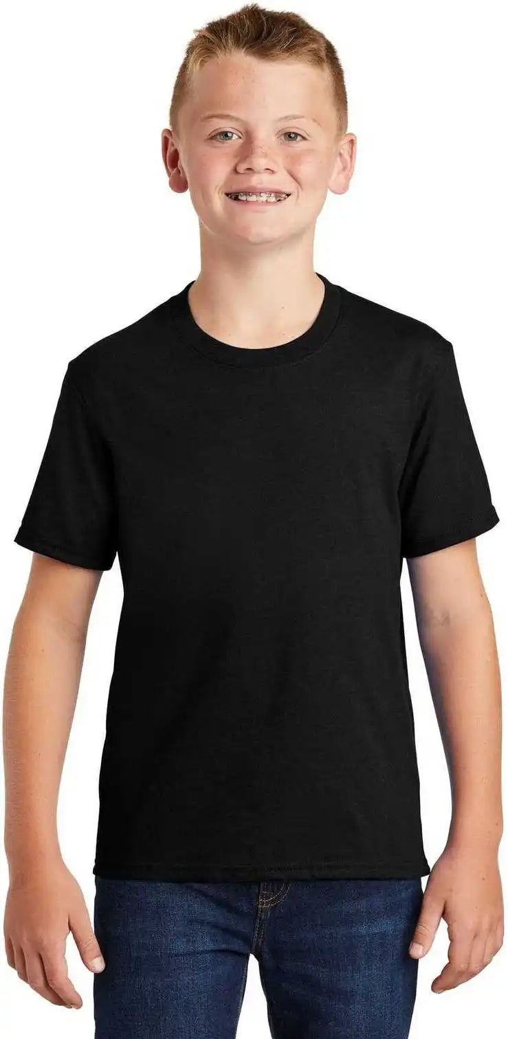 Port & Company Pc455y Youth Fan Favorite Blend Tee - Jet Black