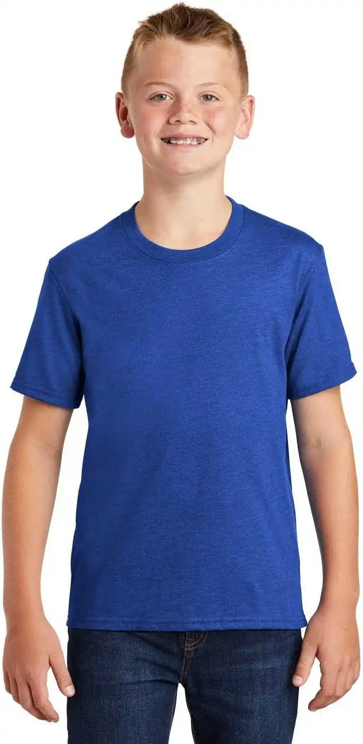 Port & Company Pc455y Youth Fan Favorite Blend Tee True Royal Heather
